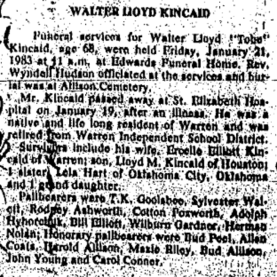 Walter  Kincaid