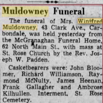 Winifred  Muldowney