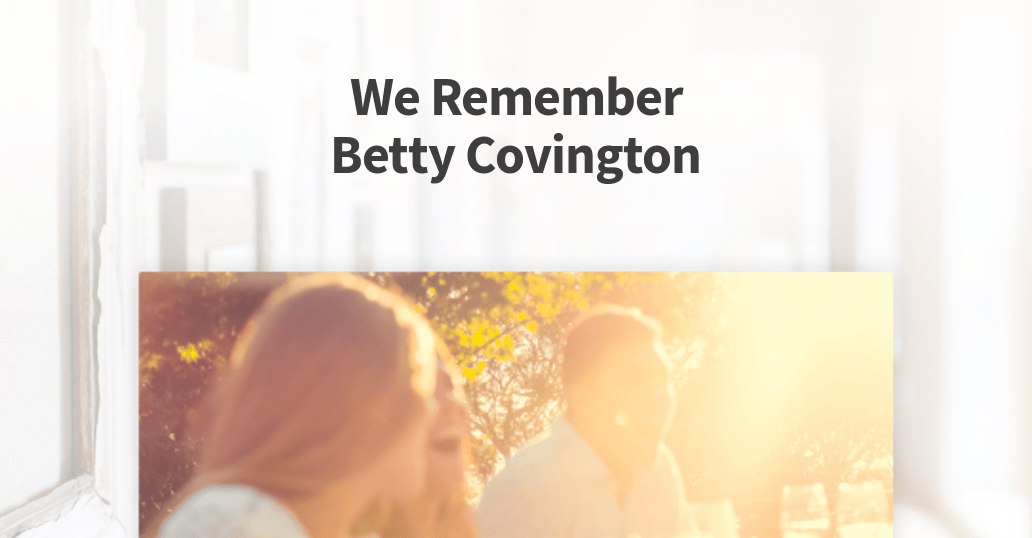 Betty Covington (1928-2015)