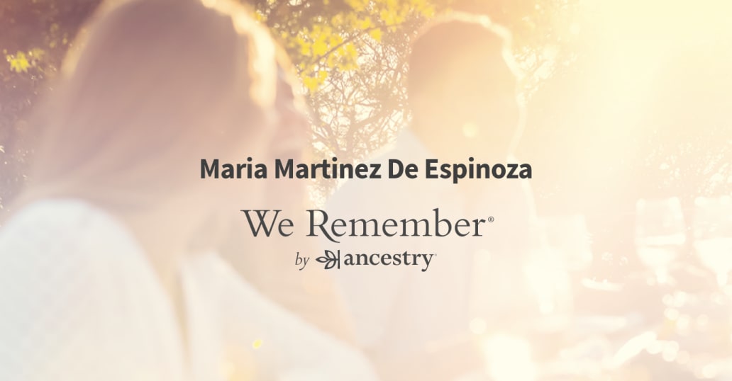 Maria Martinez De Espinoza (-2024) | Obituary