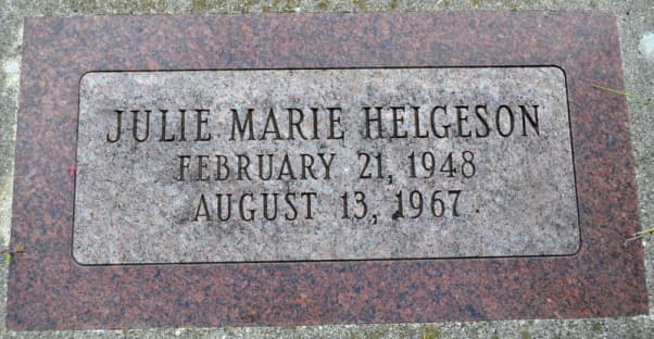 Julie Helgeson 1948 1967 Obituary